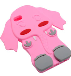 【景運通】大象圖案硅膠手機套